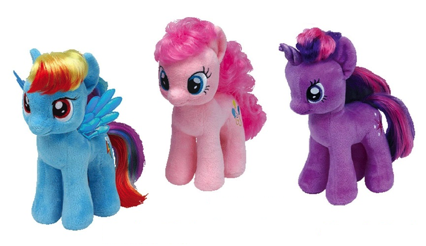 (From Left) Rainbow Dash, Pinkie Pie, Twilight Sparkle