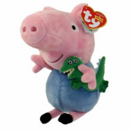 George the Pig - Holding Dinosaur